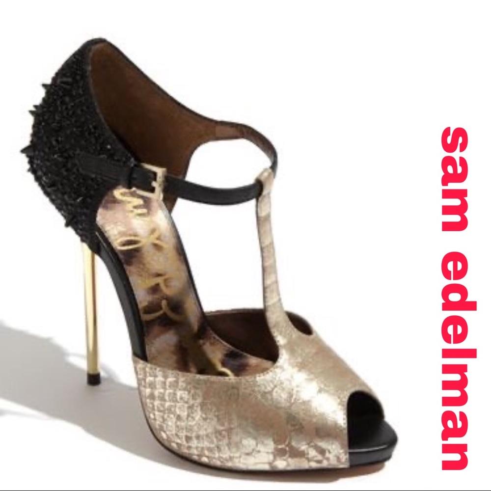 Sam Edelman Spike-Heeled “Scarlett” Stilettos